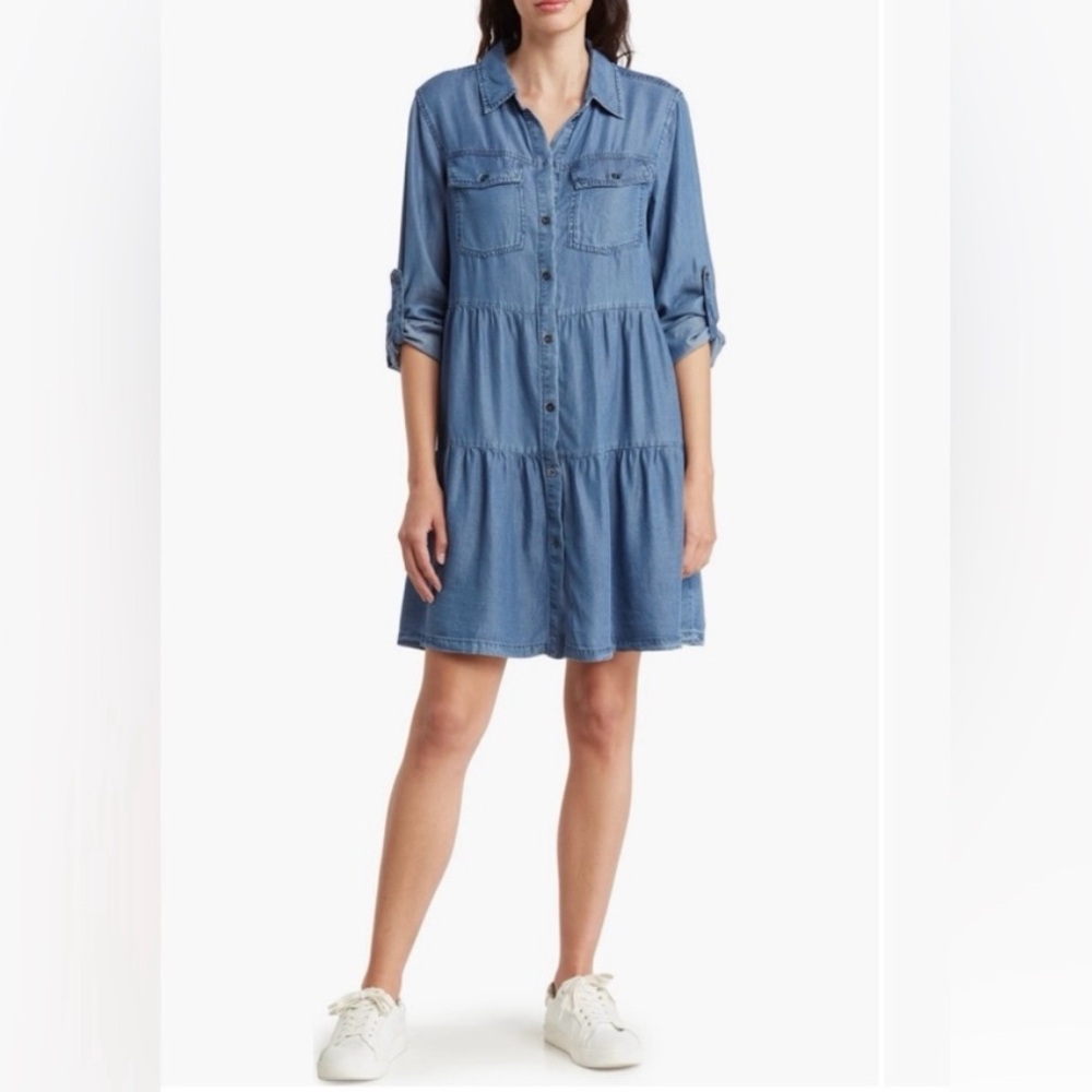 ✨EUC✨. Velvet Heart Blue Denim dress
